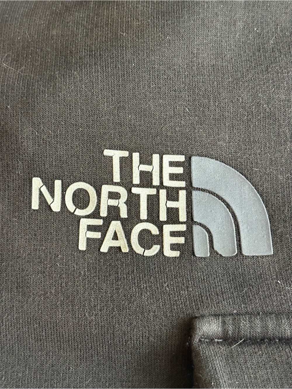 The North Face Men’s Black Crewneck Sweatshirt with Gray Logo